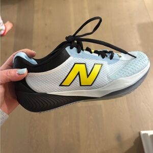 New Balance Women's Light Blue and Yellow Athletic Sneakers